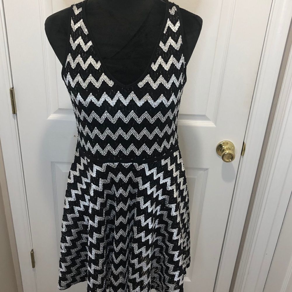 Studio Y black & white dress size xl - Picture 2 of 11